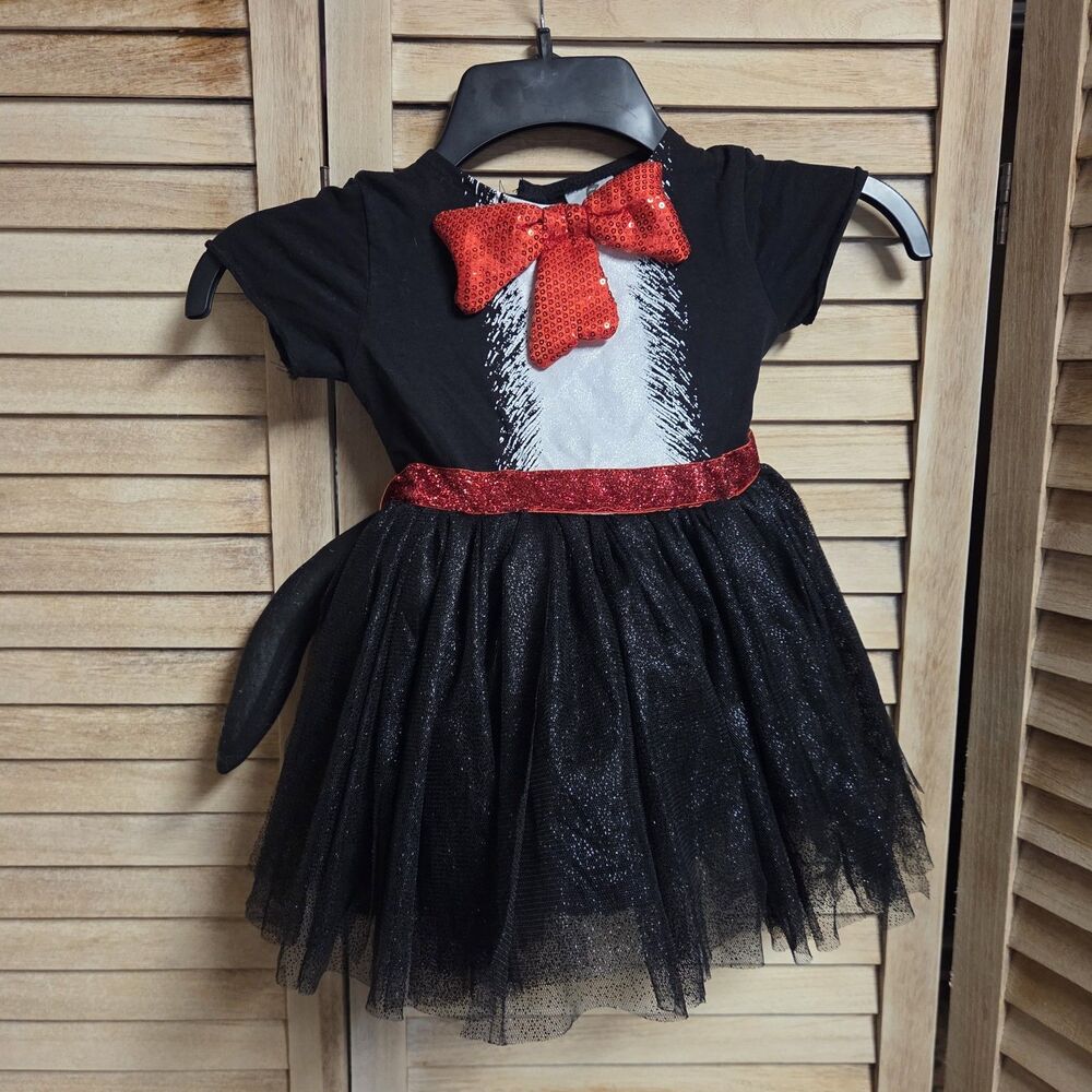 Spirit Halloween Dr Seuss Cat In The Hat Tutu Dress Size 3-4T Costume No Hat